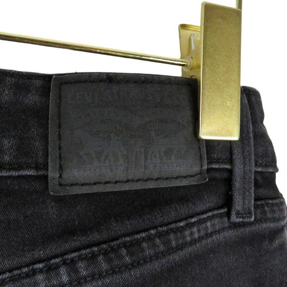 Revolve Levi's Mid Rise Skinny Jeans in Black Size 6 - Picture 10 of 11